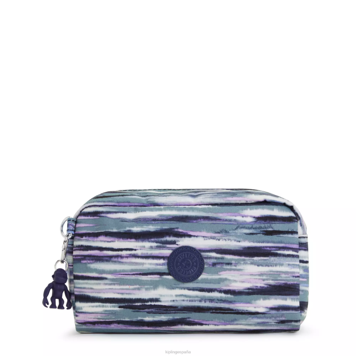 bolsa de mano con estampado brillante Kipling rayas de pincel mujer 884V528 bolsas