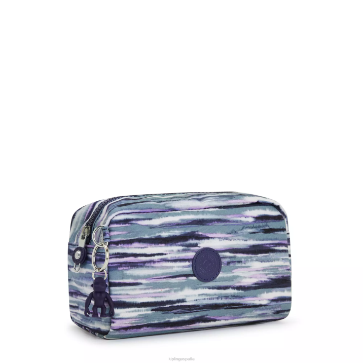 bolsa de mano con estampado brillante Kipling rayas de pincel mujer 884V528 bolsas