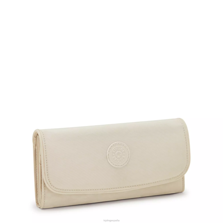 billetera con broche de dinero Kipling arena clara mujer 884V291 carteras y muñequeras