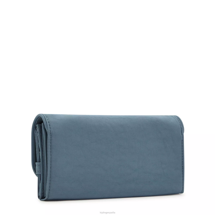 billetera con broche de dinero Kipling cepillo azul mujer 884V286 carteras y muñequeras