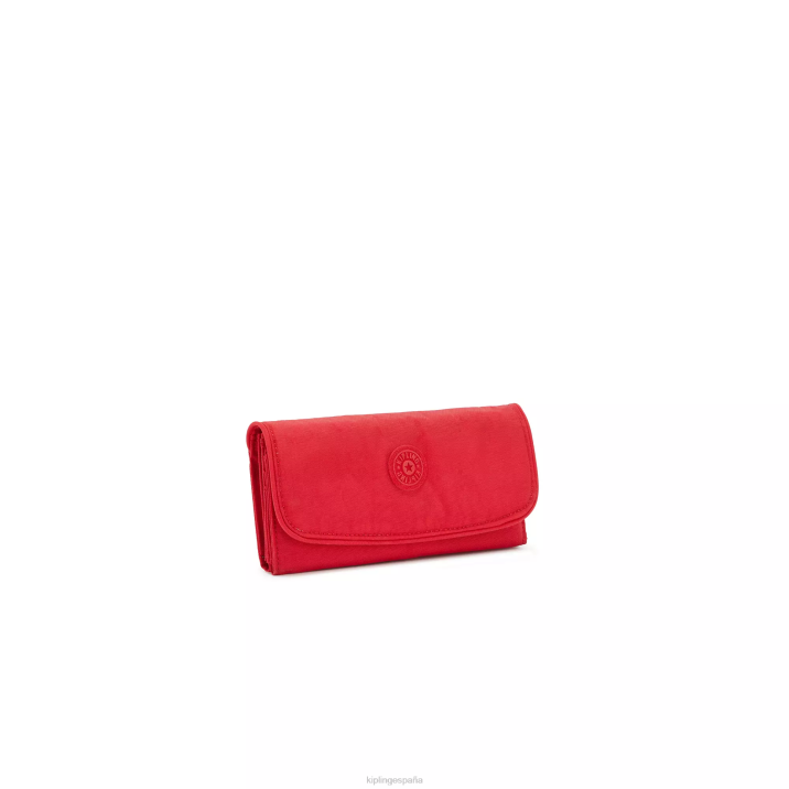 billetera con broche de dinero Kipling colorete rojo mujer 884V289 carteras y muñequeras