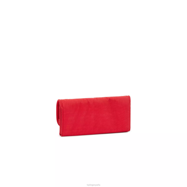 billetera con broche de dinero Kipling colorete rojo mujer 884V289 carteras y muñequeras