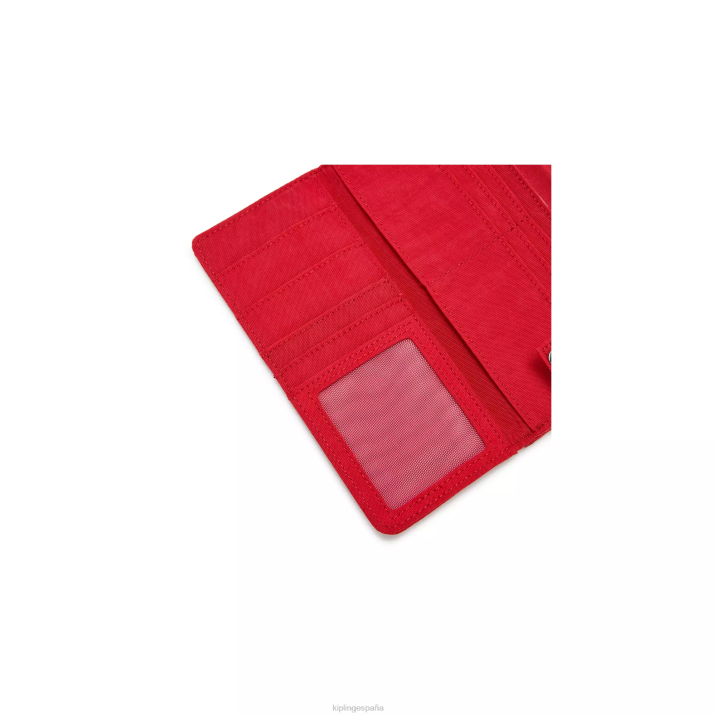 billetera con broche de dinero Kipling colorete rojo mujer 884V289 carteras y muñequeras