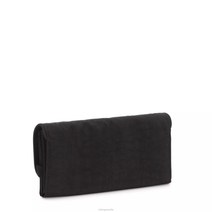 billetera con broche de dinero Kipling negro negro mujer 884V287 carteras y muñequeras