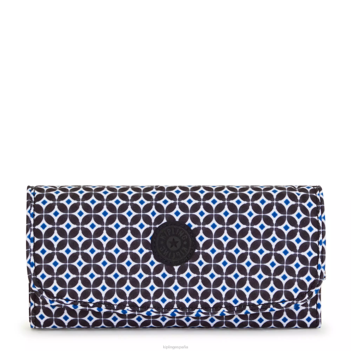 billetera con estampado Money Land Kipling azulejo negruzco mujer 884V312 carteras y muñequeras