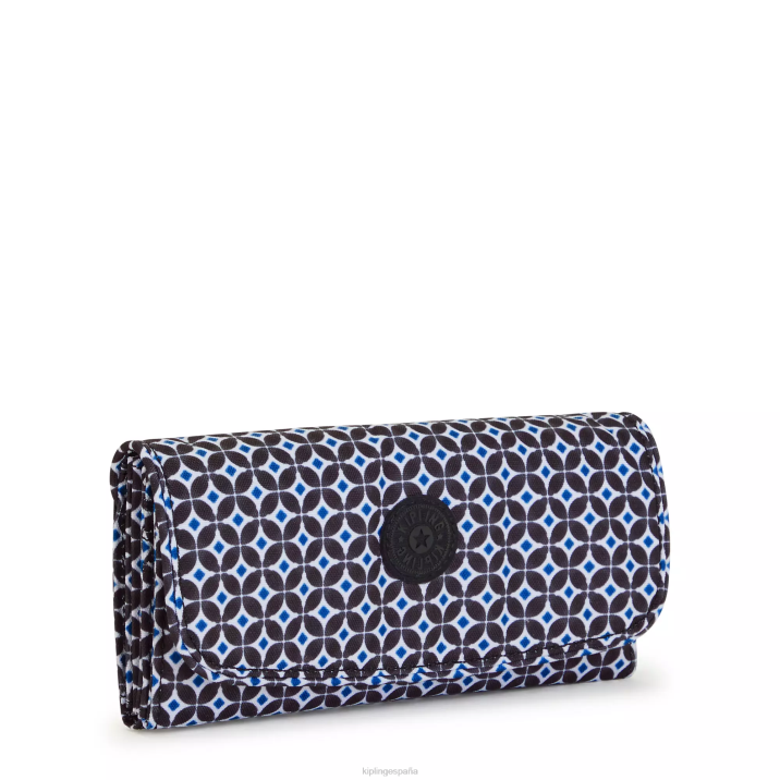 billetera con estampado Money Land Kipling azulejo negruzco mujer 884V312 carteras y muñequeras