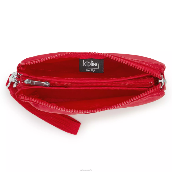 bolso de mano extra grande creative Kipling colorete rojo mujer 884V543 carteras y muñequeras