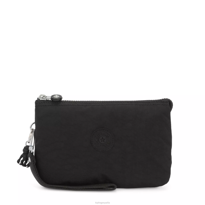 bolso de mano extra grande creative Kipling negro negro mujer 884V541 carteras y muñequeras