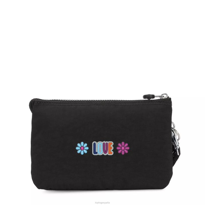 bolso de mano extra grande creative Kipling negro negro mujer 884V541 carteras y muñequeras