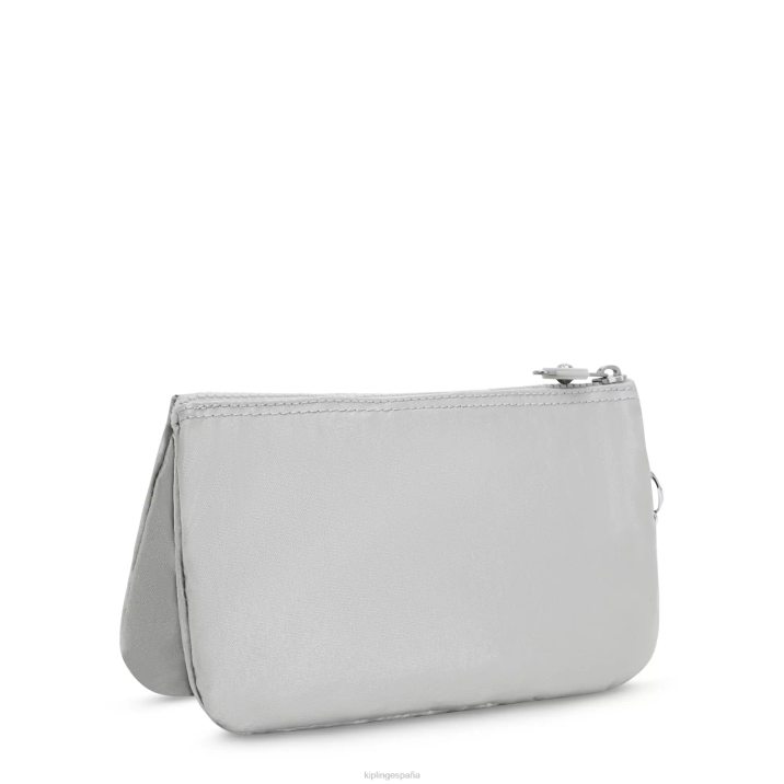 bolso de mano metalizado extra grande creative Kipling metálico brillante mujer 884V662 carteras y muñequeras