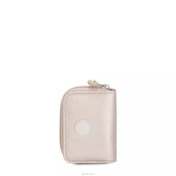 cartera metalizada tops Kipling resplandor metalico mujer 884V567 carteras y muñequeras