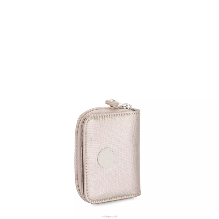 cartera metalizada tops Kipling resplandor metalico mujer 884V567 carteras y muñequeras