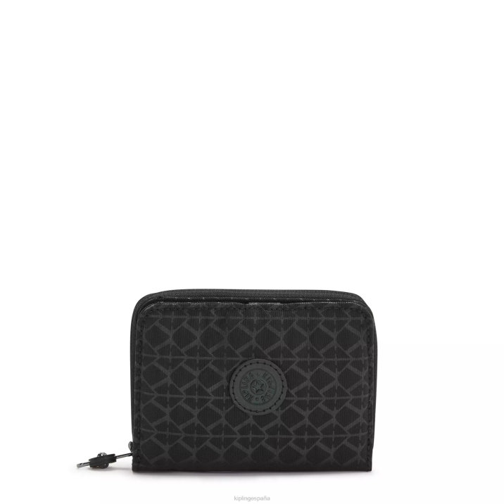 cartera pequeña con estampado money love Kipling negro mujer 884V555 carteras y muñequeras