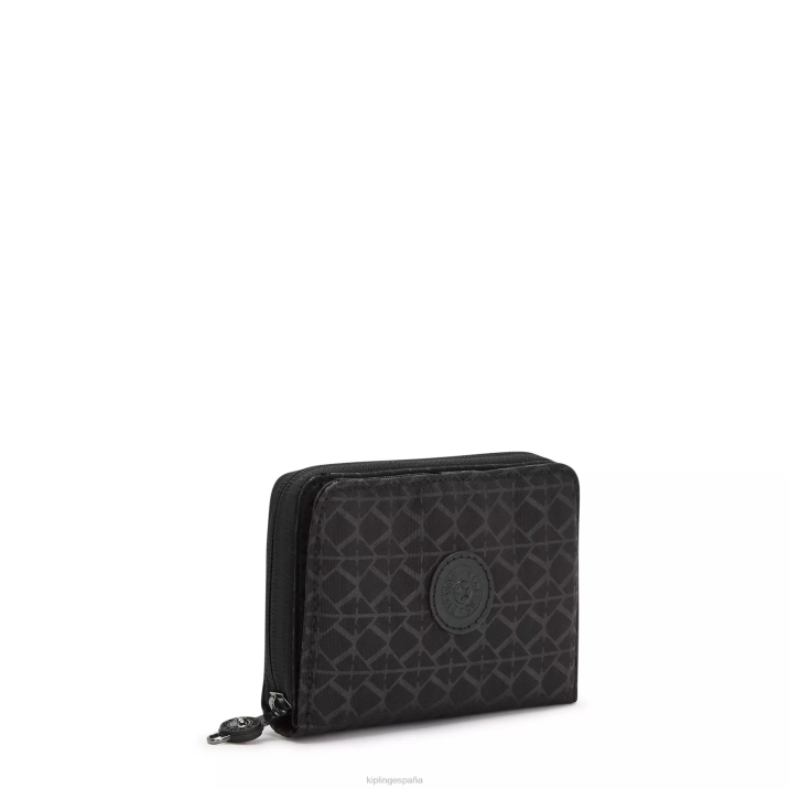 cartera pequeña con estampado money love Kipling negro mujer 884V555 carteras y muñequeras
