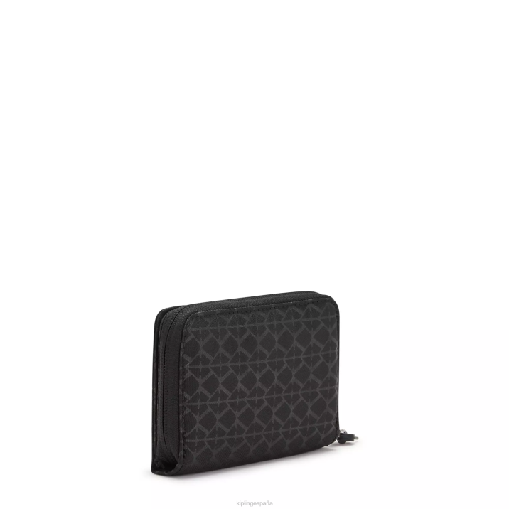 cartera pequeña con estampado money love Kipling negro mujer 884V555 carteras y muñequeras