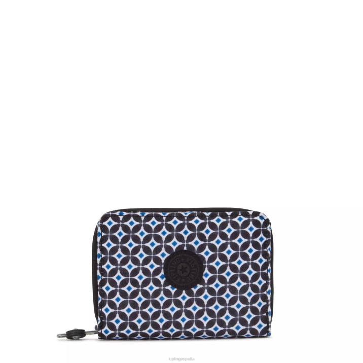 cartera pequeña money love estampada Kipling azulejo negruzco mujer 884V295 carteras y muñequeras
