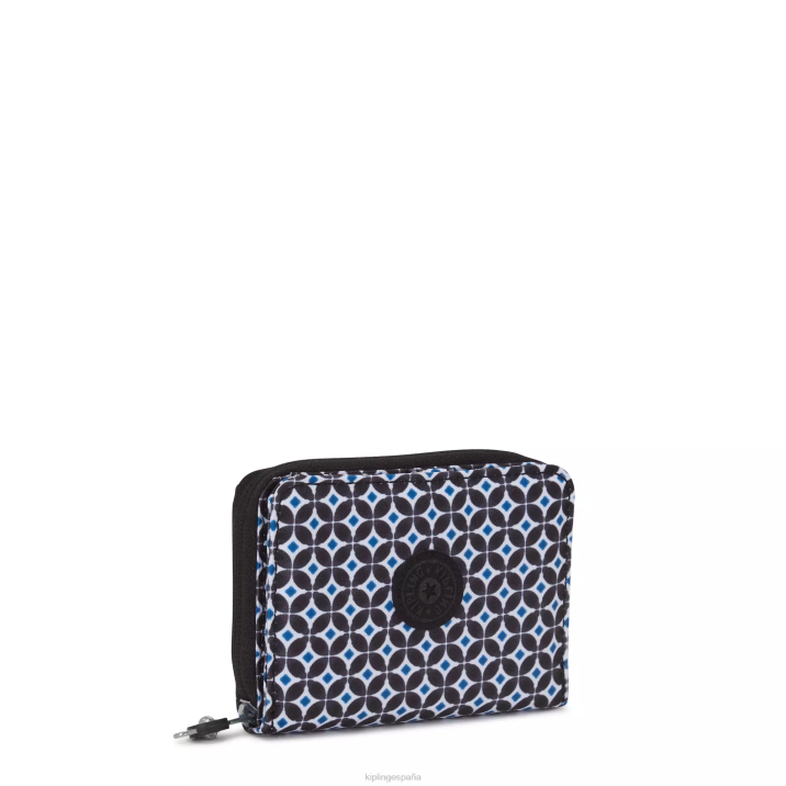 cartera pequeña money love estampada Kipling azulejo negruzco mujer 884V295 carteras y muñequeras
