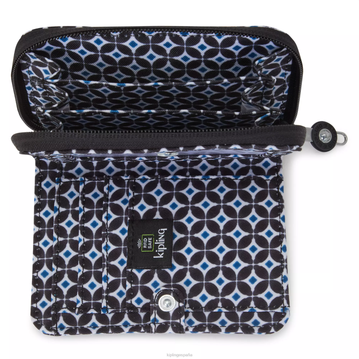 cartera pequeña money love estampada Kipling azulejo negruzco mujer 884V295 carteras y muñequeras