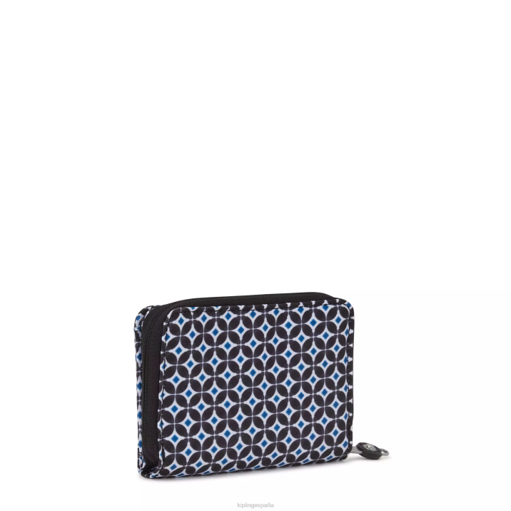 cartera pequeña money love estampada Kipling azulejo negruzco mujer 884V295 carteras y muñequeras