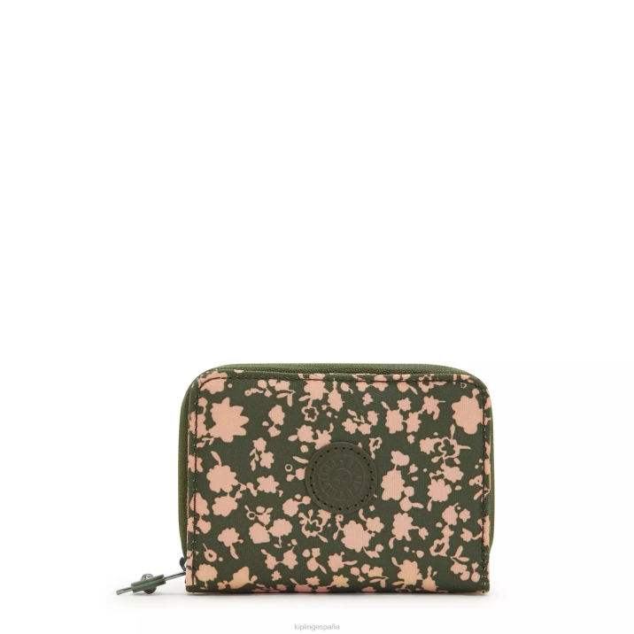 cartera pequeña money love estampada Kipling flores frescas mujer 884V294 carteras y muñequeras