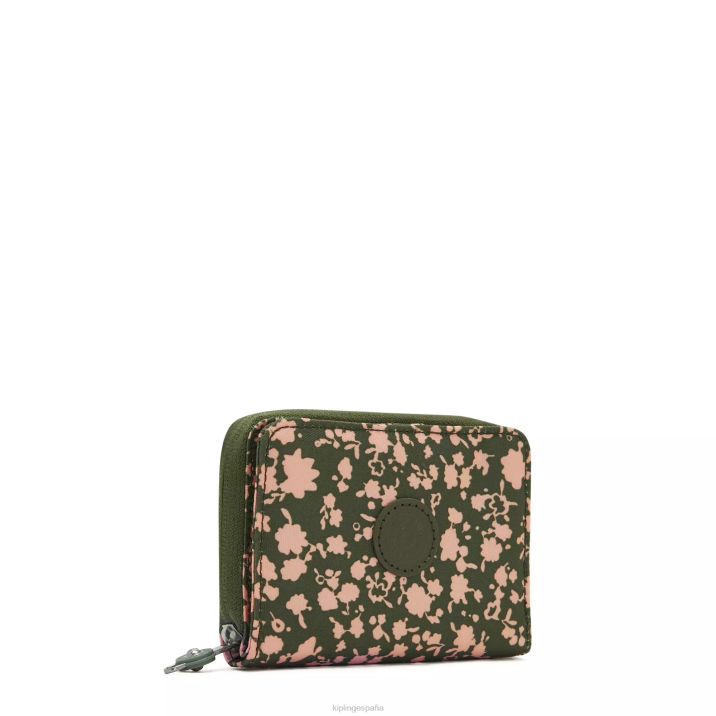 cartera pequeña money love estampada Kipling flores frescas mujer 884V294 carteras y muñequeras