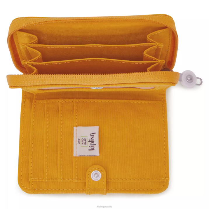 dinero amor cartera pequeña Kipling amarillo rapido mujer 884V298 carteras y muñequeras