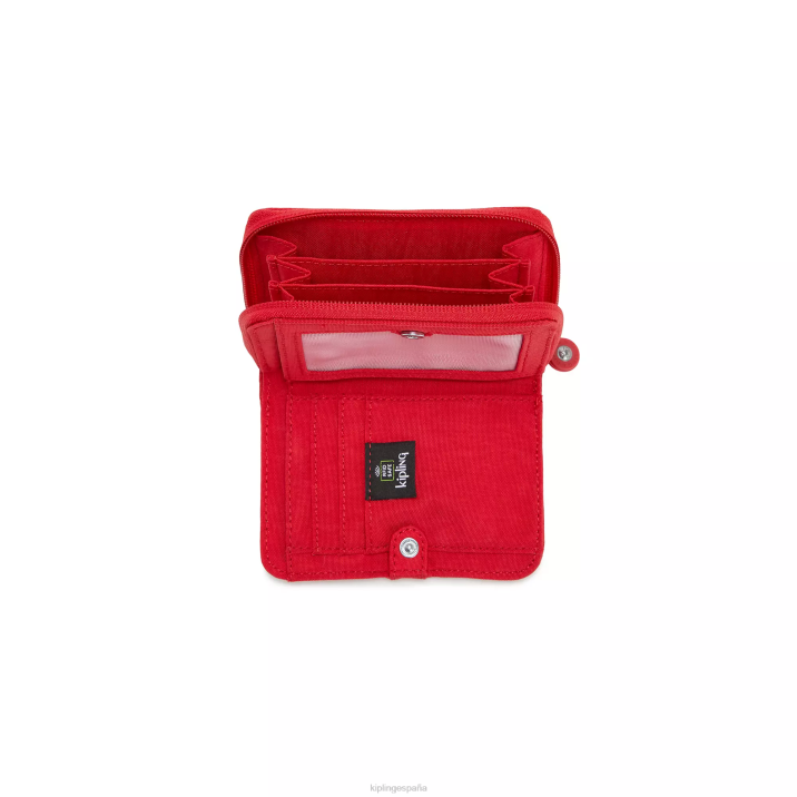 dinero amor cartera pequeña Kipling colorete rojo mujer 884V302 carteras y muñequeras