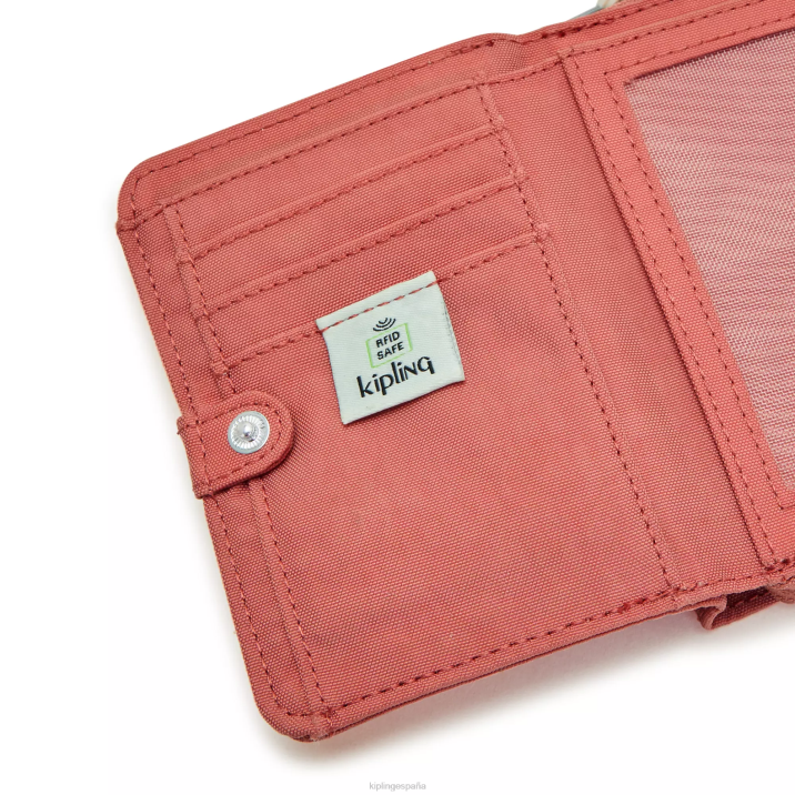 dinero amor cartera pequeña Kipling rosa de la vendimia mujer 884V297 carteras y muñequeras