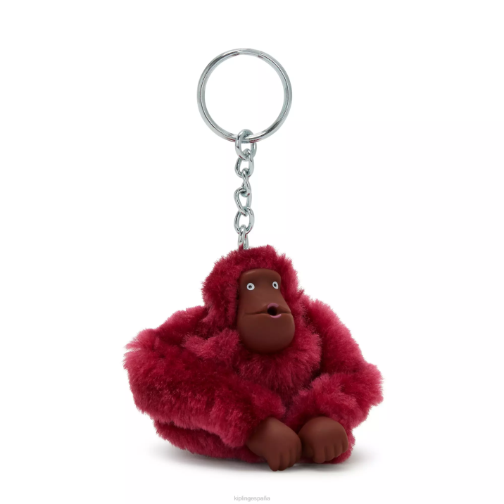 Sven pequeño mono llavero Kipling rojo remolacha mujer 884V677 llaveros