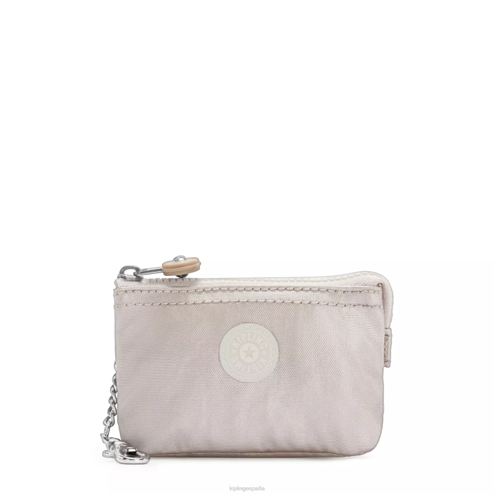 llavero metalizado mini bolsita creatividad Kipling resplandor metalico mujer 884V611 llaveros