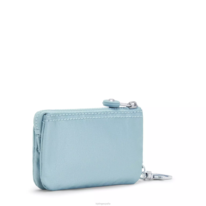 llavero metalizado mini bolsita creatividad Kipling verde azulado perla metalizado mujer 884V608 llaveros