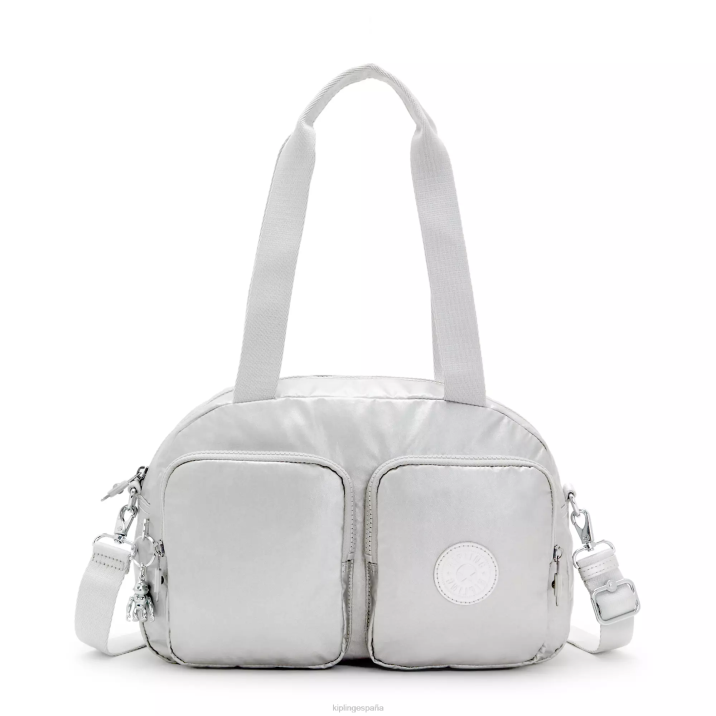 bolsa de hombro cool defea metalizada Kipling metálico brillante mujer 884V206 bolsas de hombro