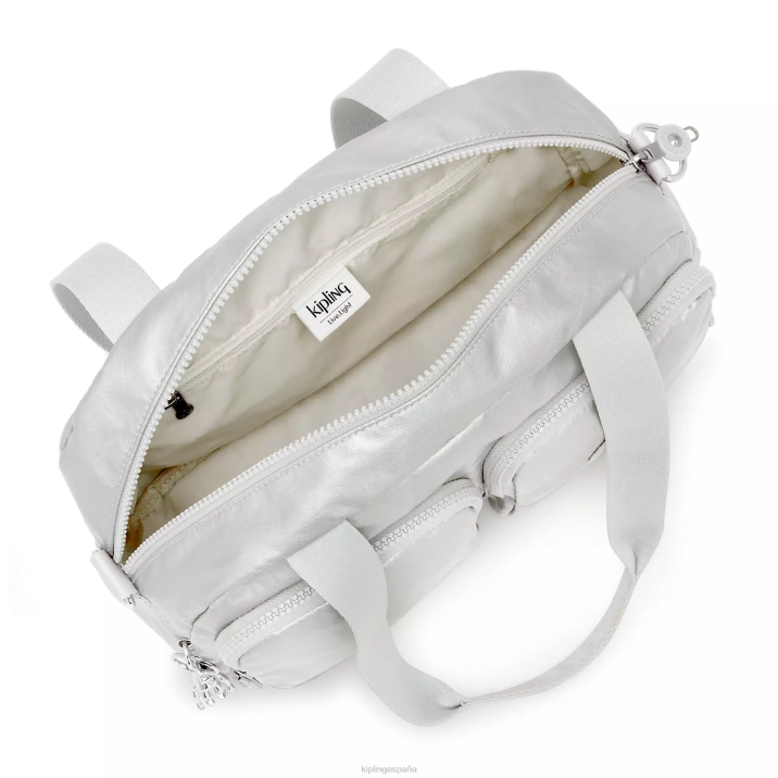 bolsa de hombro cool defea metalizada Kipling metálico brillante mujer 884V206 bolsas de hombro
