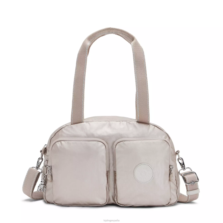 bolsa de hombro cool defea metalizada Kipling resplandor metalico mujer 884V207 bolsas de hombro