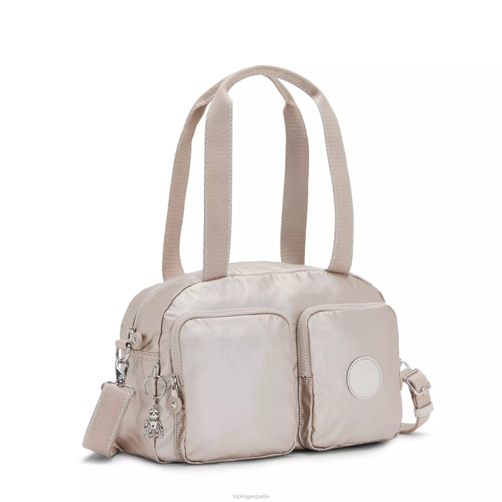 bolsa de hombro cool defea metalizada Kipling resplandor metalico mujer 884V207 bolsas de hombro