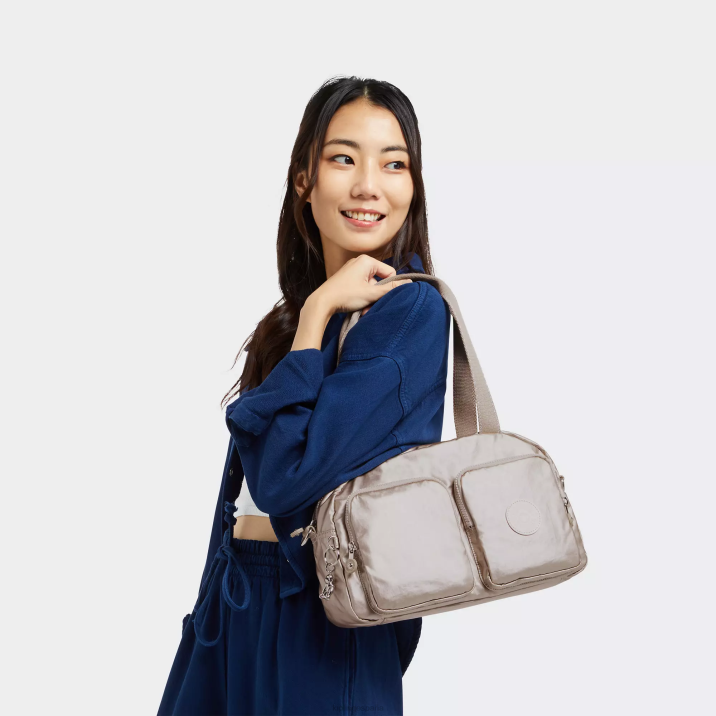 bolsa de hombro cool defea metalizada Kipling resplandor metalico mujer 884V207 bolsas de hombro