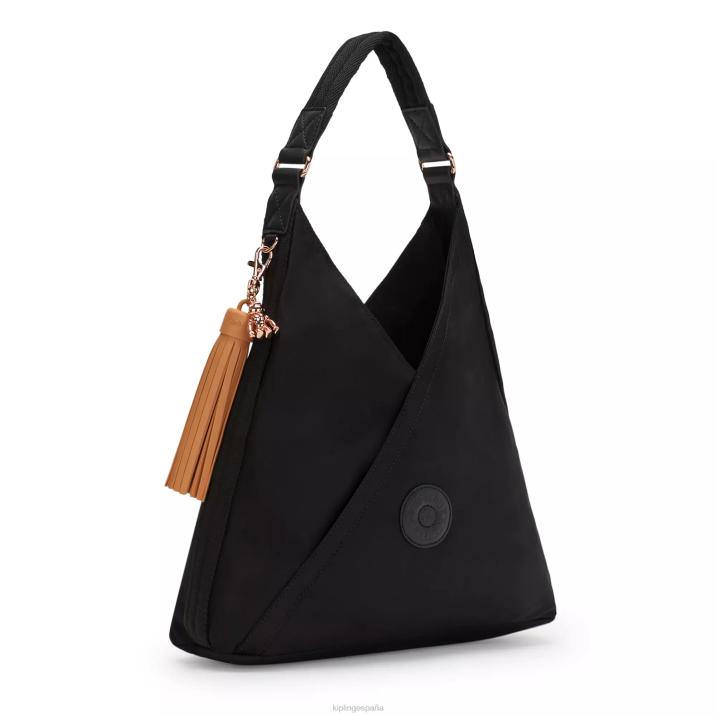 bolso de hombro Olina pequeño Kipling rosa negro mujer 884V255 bolsas de hombro