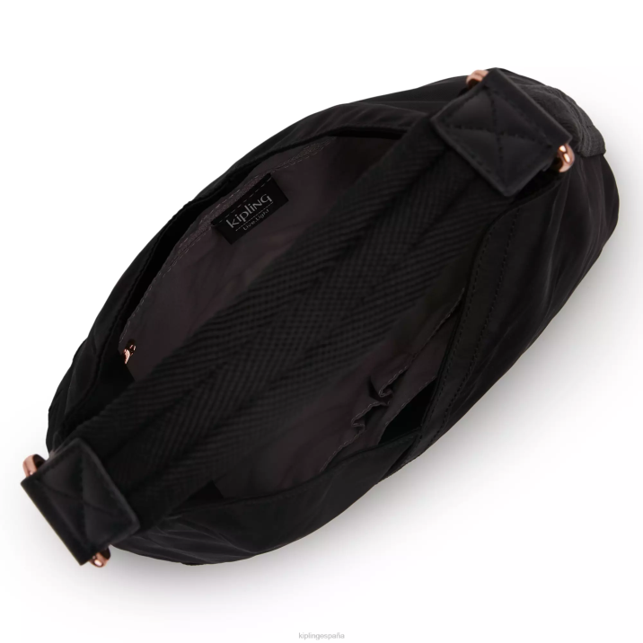 bolso de hombro Olina pequeño Kipling rosa negro mujer 884V255 bolsas de hombro