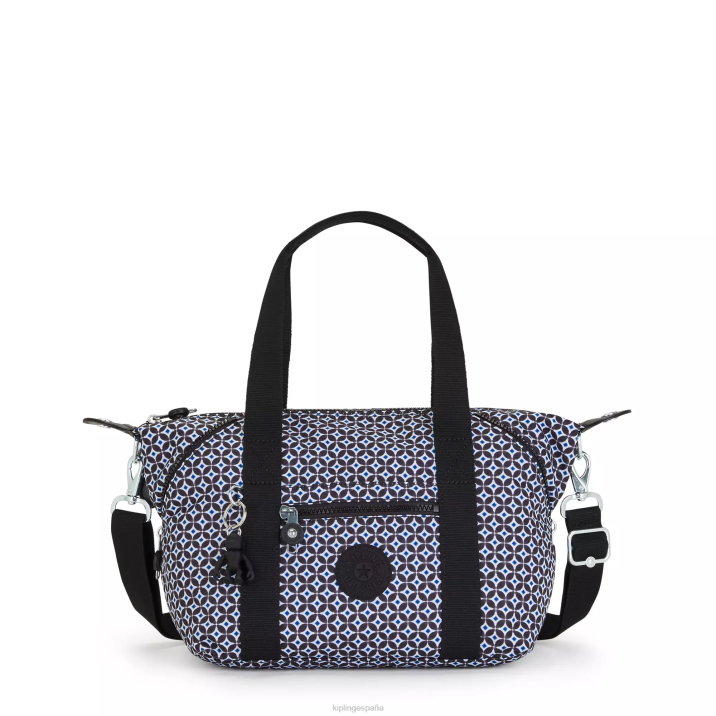 bolso de hombro art mini estampado Kipling azulejo negruzco mujer 884V42 bolsas de hombro