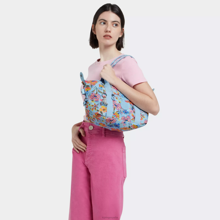 bolso de hombro art mini estampado Kipling flores silvestres mujer 884V4 bolsas de hombro