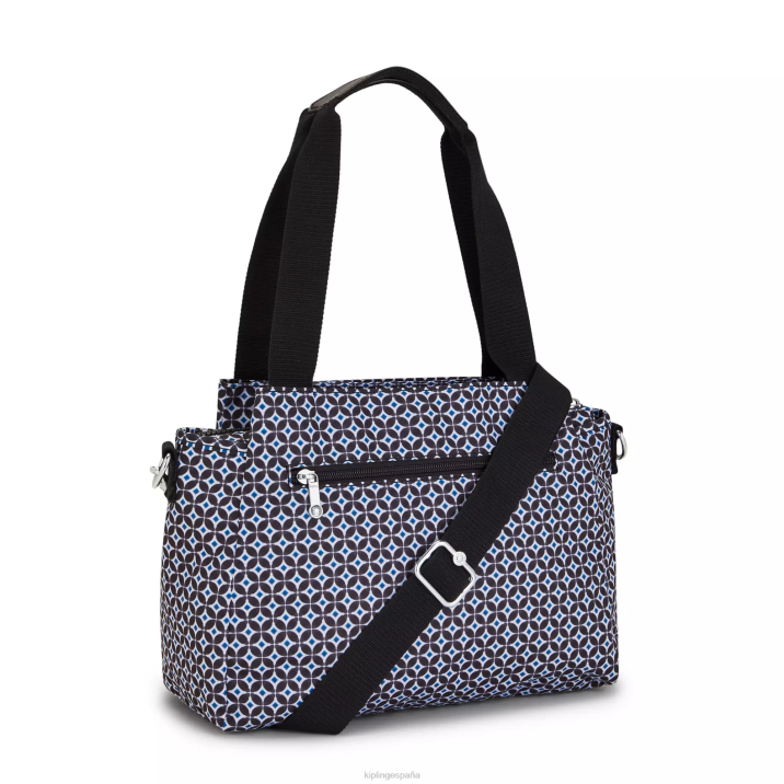 bolso de hombro elysia estampado Kipling azulejo negruzco mujer 884V239 bolsas de hombro