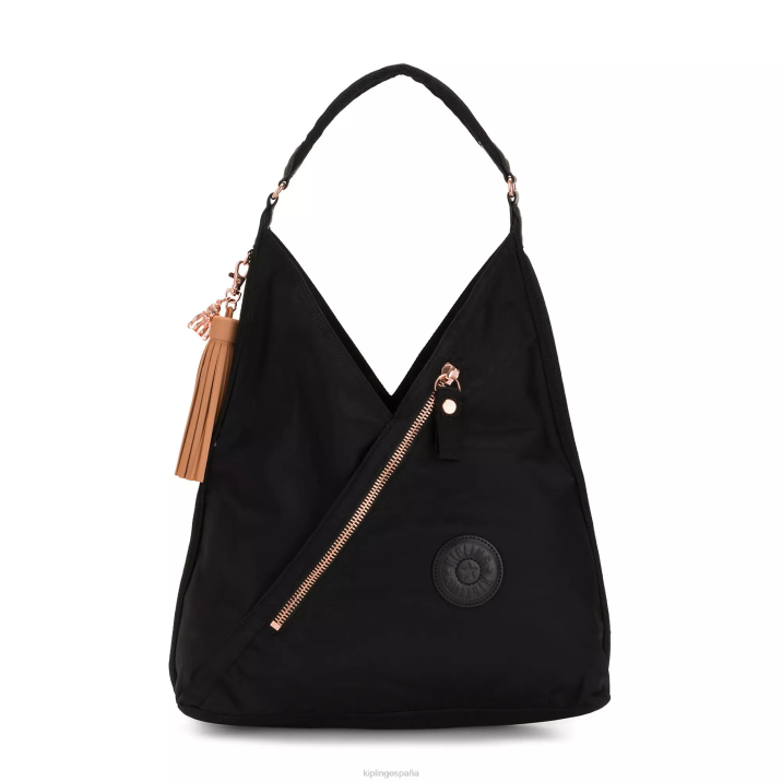 bolso de hombro olina Kipling rosa negro mujer 884V254 bolsas de hombro