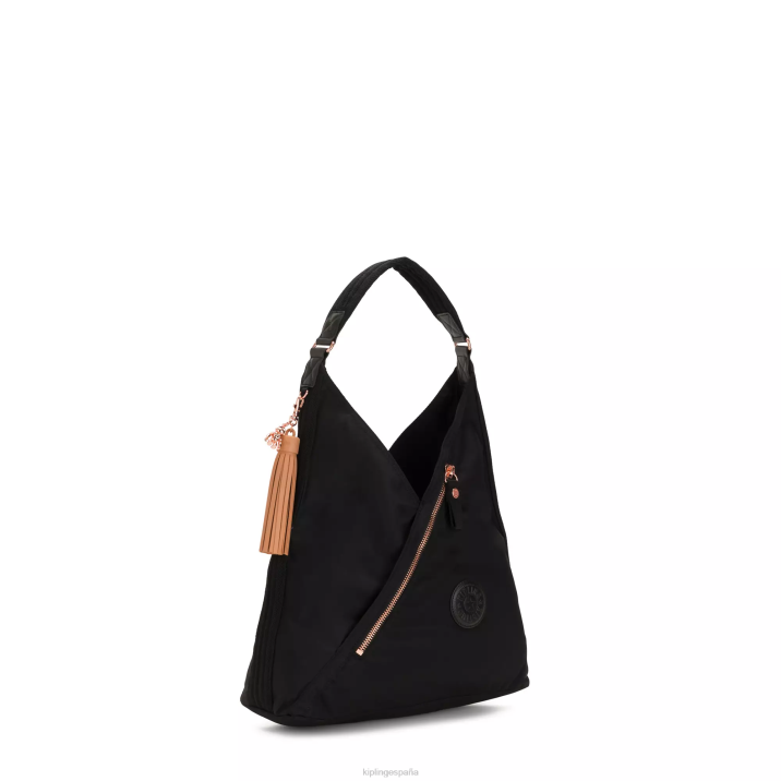 bolso de hombro olina Kipling rosa negro mujer 884V254 bolsas de hombro