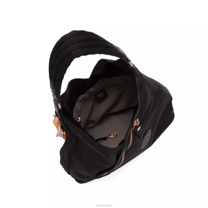 bolso de hombro olina Kipling rosa negro mujer 884V254 bolsas de hombro