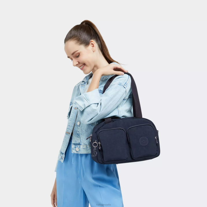 genial bolsa de hombro defea Kipling azul azul mujer 884V225 bolsas de hombro