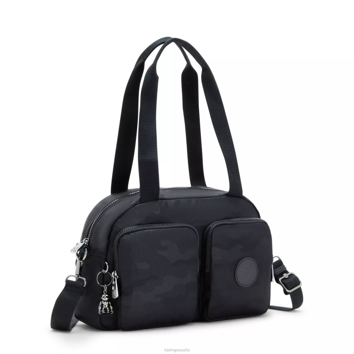 genial bolsa de hombro defea Kipling camuflaje negro en relieve mujer 884V200 bolsas de hombro