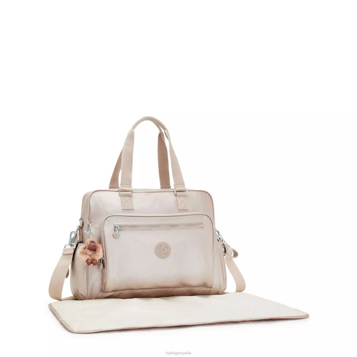 pañalera metalizada alanna Kipling cuarzo metalizado mujer 884V252 bolsas de pañales
