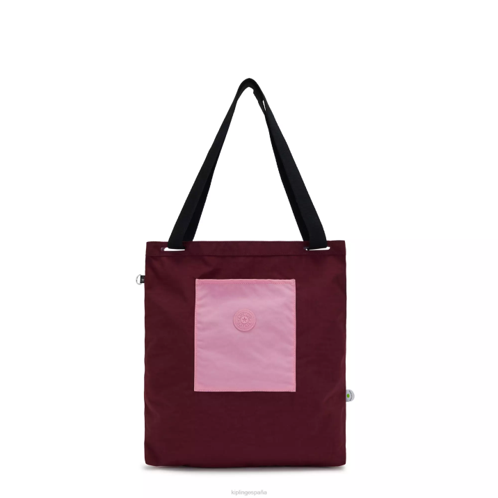 bolsa de asas de annas Kipling fucsia oscuro mujer 884V273 bolsas de tela