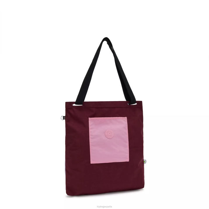 bolsa de asas de annas Kipling fucsia oscuro mujer 884V273 bolsas de tela
