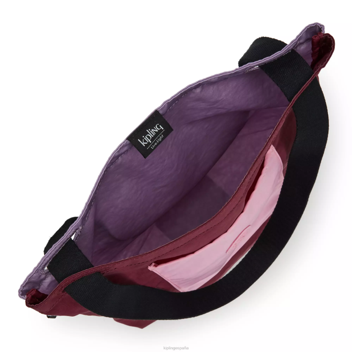 bolsa de asas de annas Kipling fucsia oscuro mujer 884V273 bolsas de tela